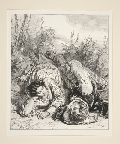 How Many Unhappy Passions Have You Made? O Helene! by Paul Gavarni