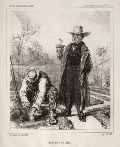 Faite et Gestes du Propriétaire by Paul Gavarni