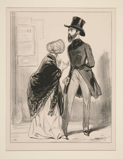 Imagine, My Little Monsieur Constantine, That My Scoundrel Knew by Paul Gavarni