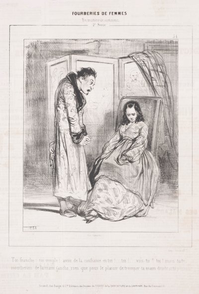 Fourberies de Femmes: En matière de sentiment by Paul Gavarni