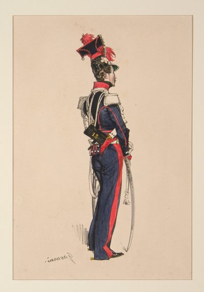 National Guard on Horseback by Paul Gavarni