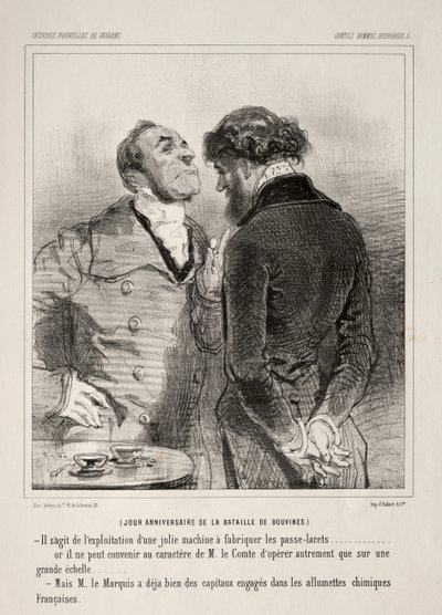 Gentlemen Bourgeois by Paul Gavarni