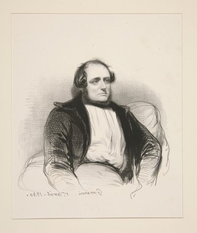 Henri Monnier by Paul Gavarni