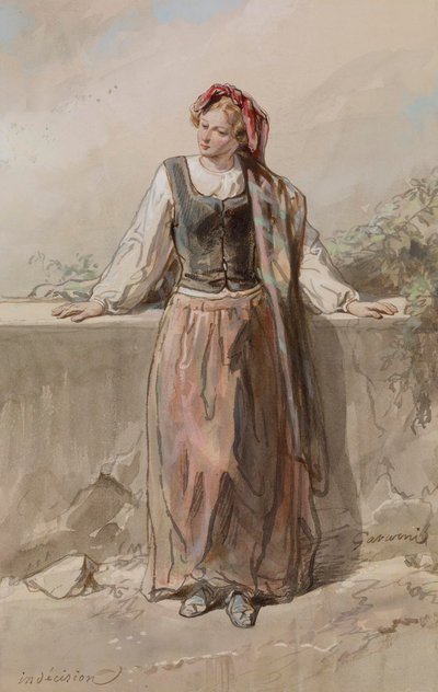 Indecision by Paul Gavarni