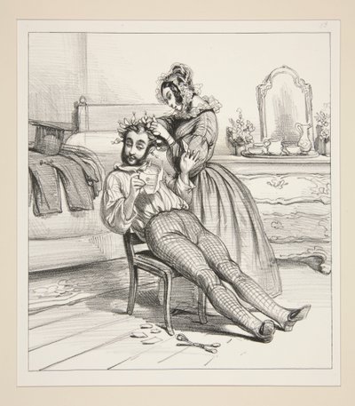 I Have Your Dear Letter... by Paul Gavarni