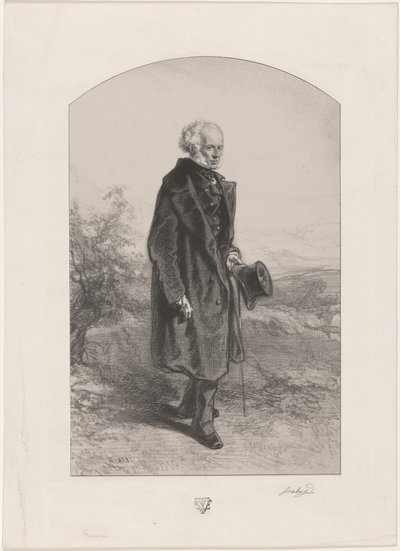 Jean Baptiste Isabey by Paul Gavarni