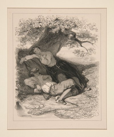 The Nap by Paul Gavarni