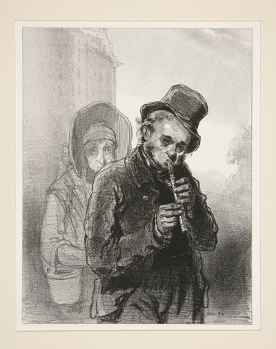 The Flageolet by Paul Gavarni