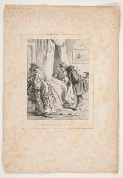 The Day After the Ball Oh! my dear, a fever! an agitation by Paul Gavarni