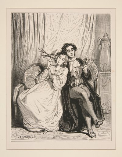 The Honeymoon by Paul Gavarni