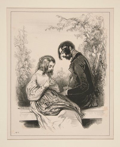 The rose you gave to my mom? by Paul Gavarni