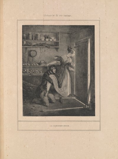 The Black Cabinet, from the Series Scenes of Intimate Life by Paul Gavarni