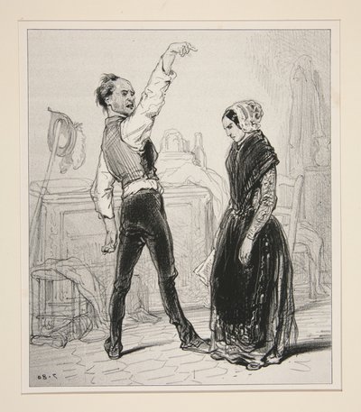 The Comedian Husband by Paul Gavarni