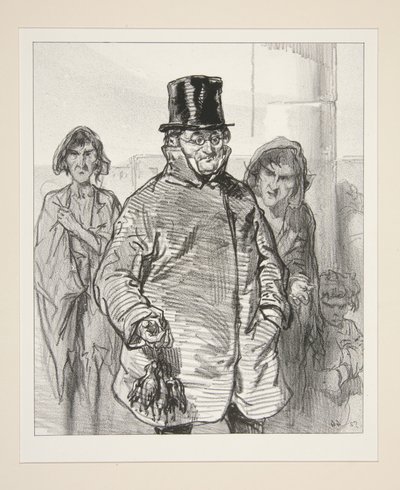 The Return from the Market by Paul Gavarni