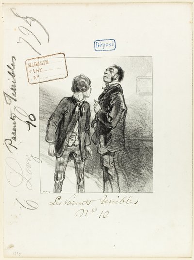 Les-Parents-Terribles Series: You Will Conjugate for Me 25 Times by Paul Gavarni