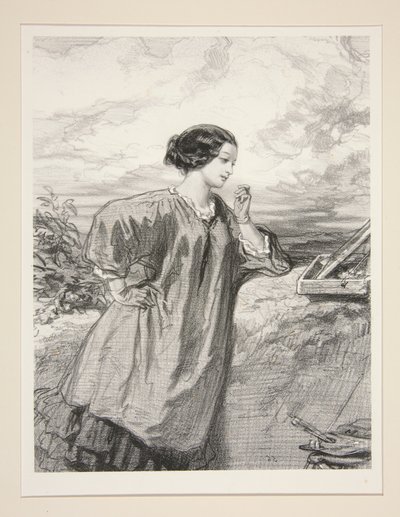 The Women Artists / Miss Marie de N... by Paul Gavarni