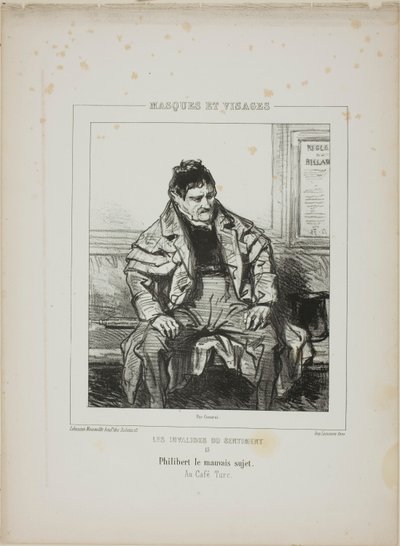 The Invalids of Sentiment: Philibert the Bad Subject by Paul Gavarni