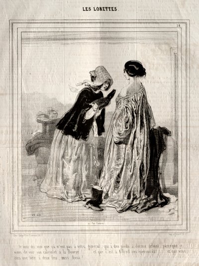 Les Lorettes by Paul Gavarni