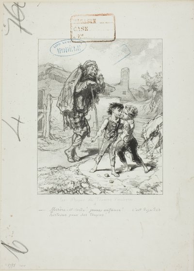 The Words of Thomas Vireloque: Misery and Heart - Quarrel for Tops by Paul Gavarni