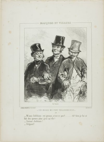 Husbands Always Make Me Laugh: Madame Jolibiais is Fat... by Paul Gavarni