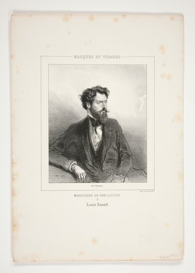 Louis Enault by Paul Gavarni