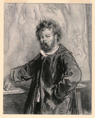 This canvas is expensive, citizen, plate XV from Par-ci, par-la by Paul Gavarni