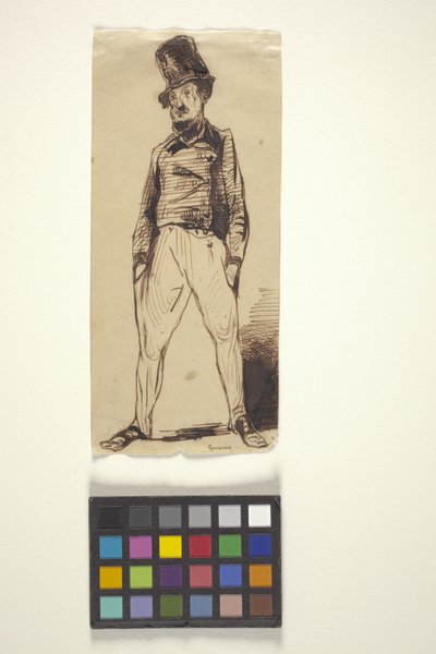 Man With Hands In Pockets by Paul Gavarni