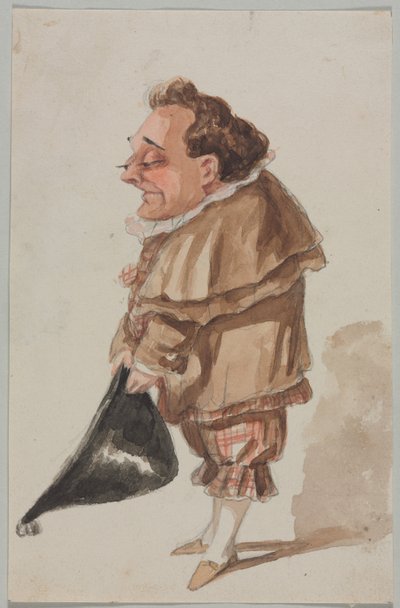 Man with a Large Hat by Paul Gavarni
