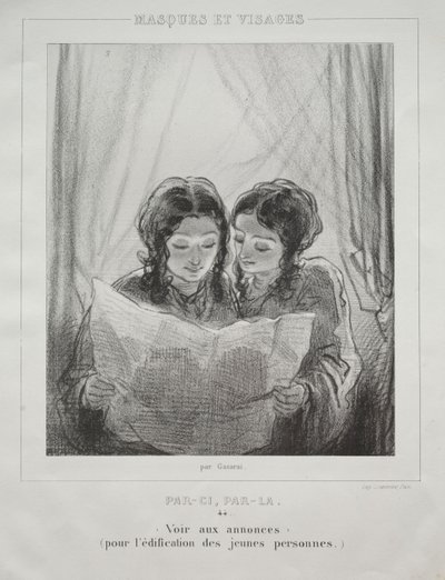 Masques et Visages by Paul Gavarni