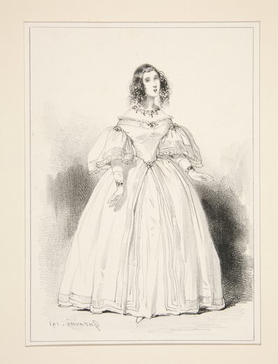 Mme. Anna Thillon by Paul Gavarni