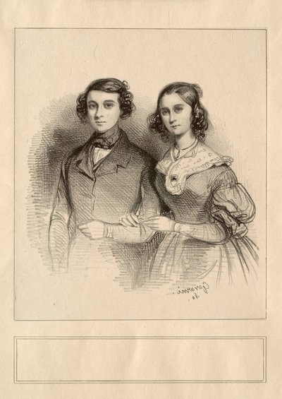 Mr. and Mrs. Emily Taigny by Paul Gavarni