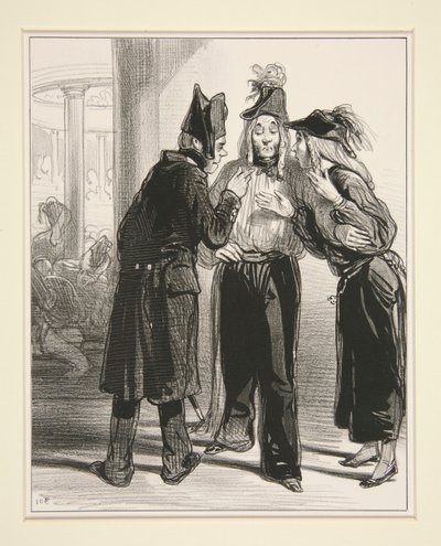 No. 32 - Be Quiet, Brat, Let Them Gossip by Paul Gavarni
