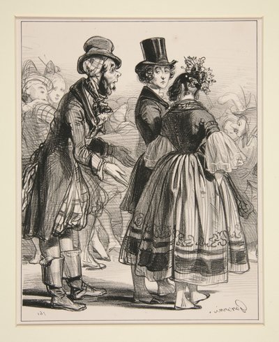 No. 6 - The Carnival - Lend a Little to the Thief... by Paul Gavarni