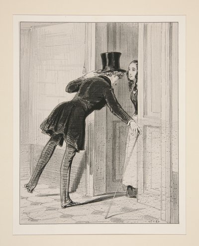 No way!...Sir is there with Mr. Machinikof and the Prussian attaché... by Paul Gavarni