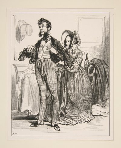 Where Are We Going? To the French? - We Are Playing Moliere! by Paul Gavarni