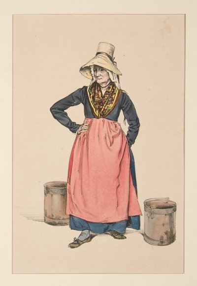 Water Carrier (Auvergnate Washer Woman) by Paul Gavarni