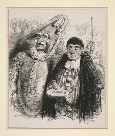 To drink to the health of the unfortunate who die of thirst by Paul Gavarni