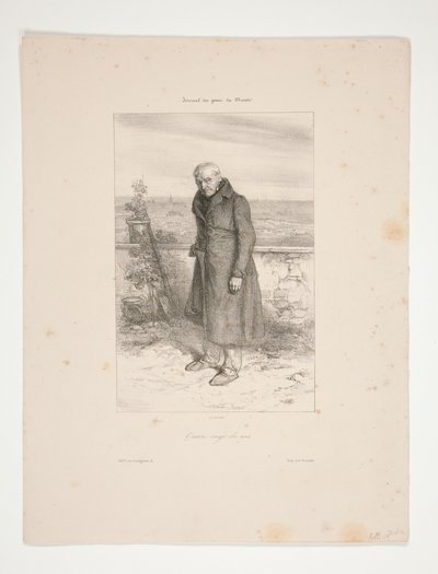 Ninety Years (Chevallier, Father of Gavarni) by Paul Gavarni