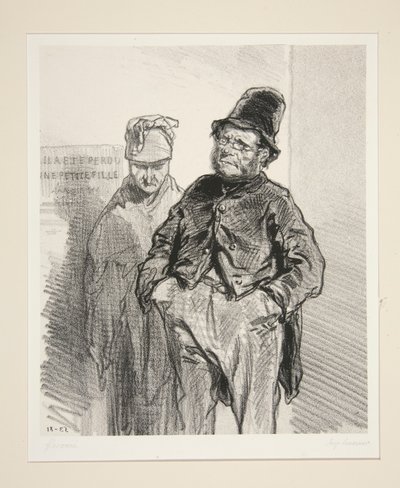 Sevigne and His Wife Weaning the Children by Paul Gavarni