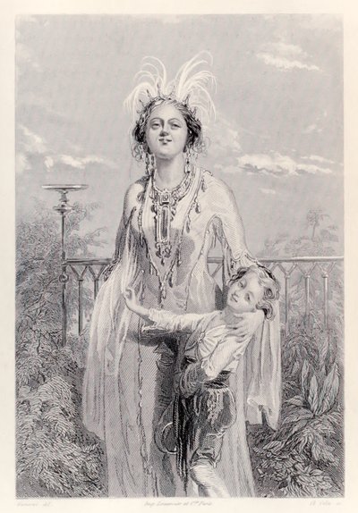 The Queen of Laputa, from French Edition of Gulliver
