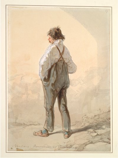 The Suburbs: Stock Raiser and Captain, probably 1859-1860 by Paul Gavarni