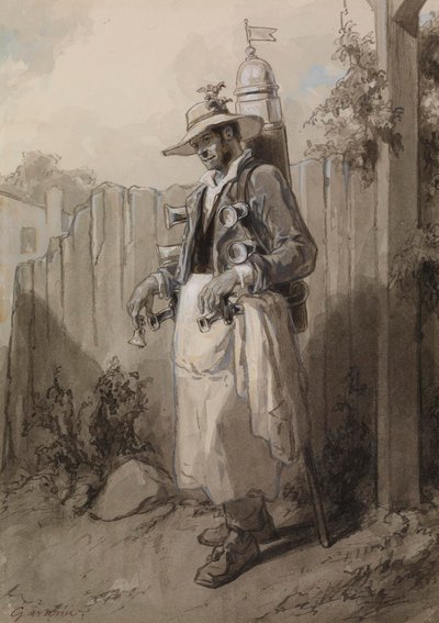 The Twelve Months: August by Paul Gavarni