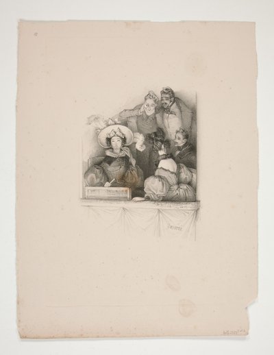 A Box at the Opera by Paul Gavarni