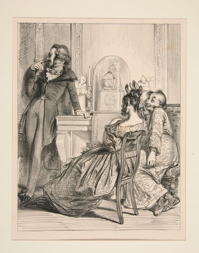 A Reprimand. Do you see, Mr. Anatole, what we are telling you there by Paul Gavarni