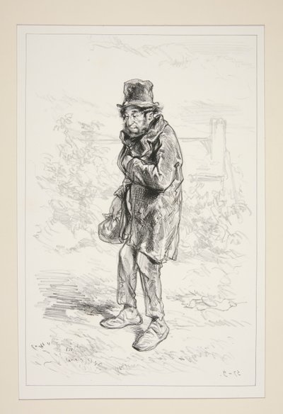 A Pencil Merchant Always Above His Small Affairs by Paul Gavarni