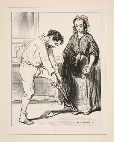 A Woman with Two Ends by Paul Gavarni