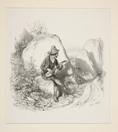 A Scene in the Apennines by Paul Gavarni