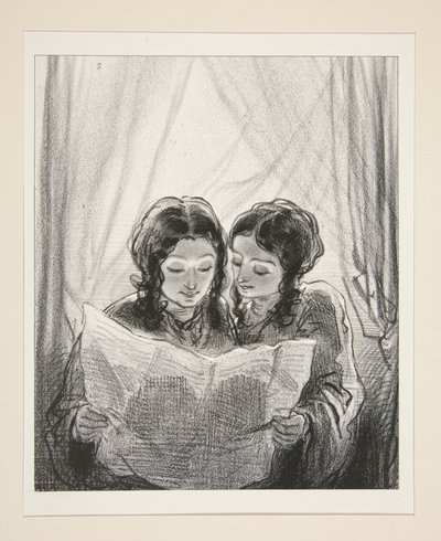 "See the advertisements" (for the edification of young people). by Paul Gavarni