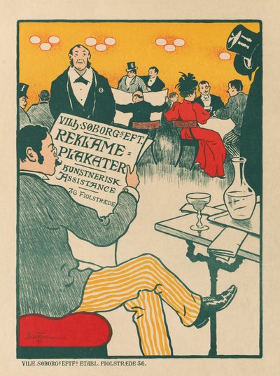 Masters of the Poster: Poster for Exhibition of Artistic Posters of Wilhelm Søborg by Paul Gustav Fischer (Danish
