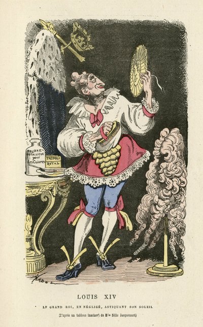Illustration in Histoire de France tintamarresque, ca. 1880 by Paul Hadol